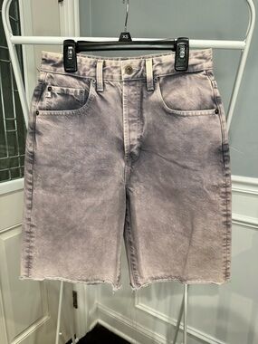 NWOT AG Adriano Goldschmied Washed Lavender Denim Shorts